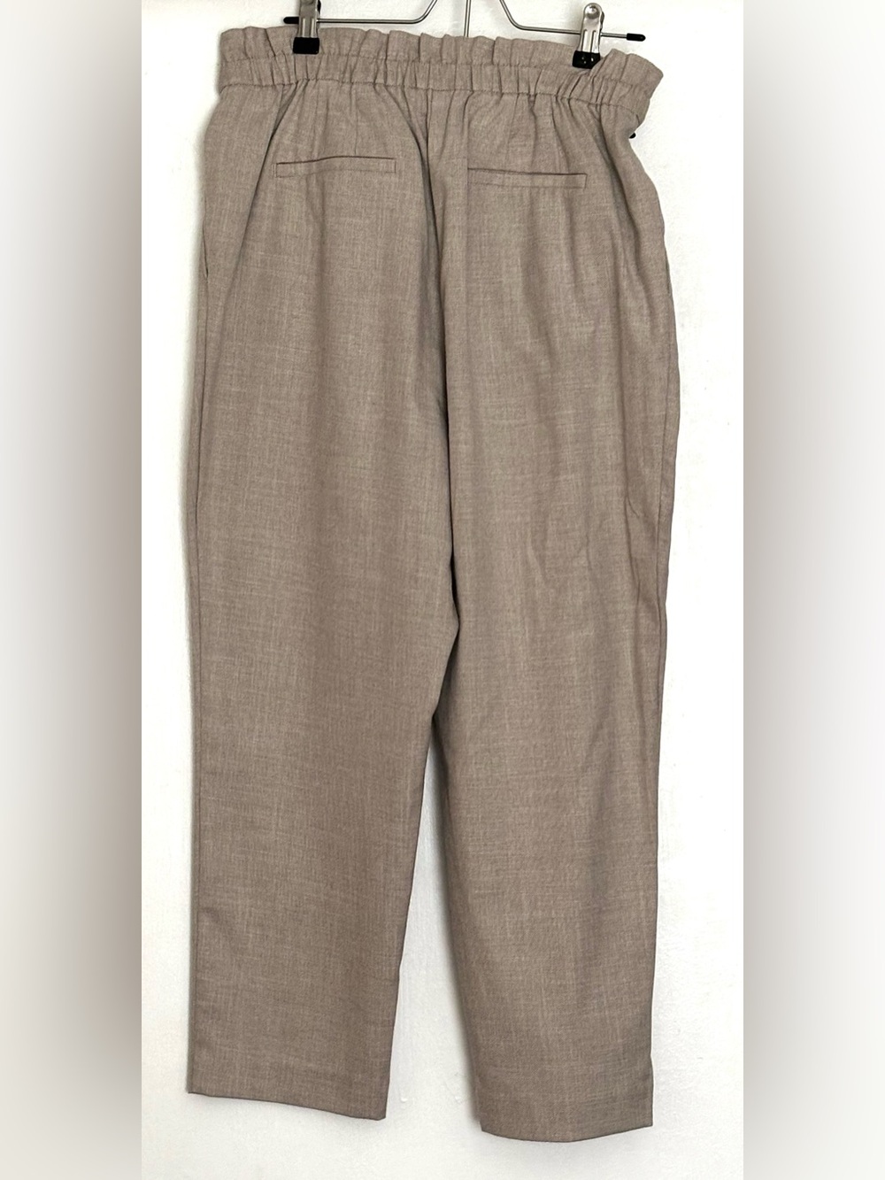 LOFT Paperbag Tie-Waist Pants Tan Size LP Petite - Picture 2 of 4